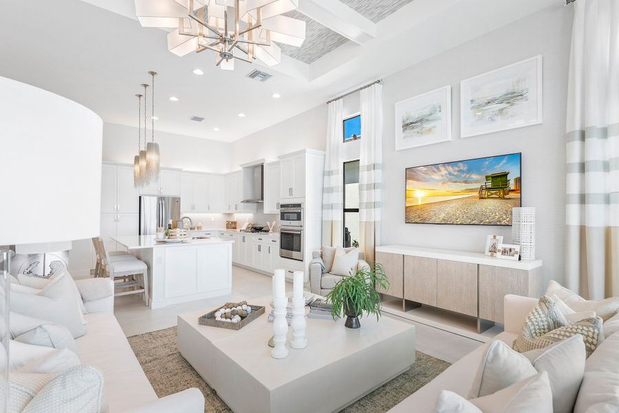 Representative furnished interior of a home built from the Venice by GL Homes in Valencia Grand (55+), Boynton Beach (Image 16).