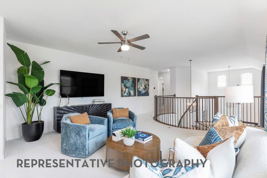 Furnished interior view inside a new home in Pomona, Manvel (Image 36).