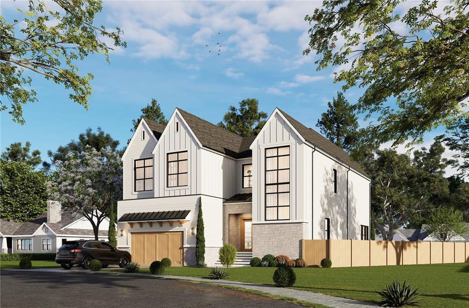 Front exterior of a new home in , Tampa, FL, highlighting curb appeal (Image 1). Front exterior of a new home in , Tampa, FL, highlighting curb appeal (Image 1).