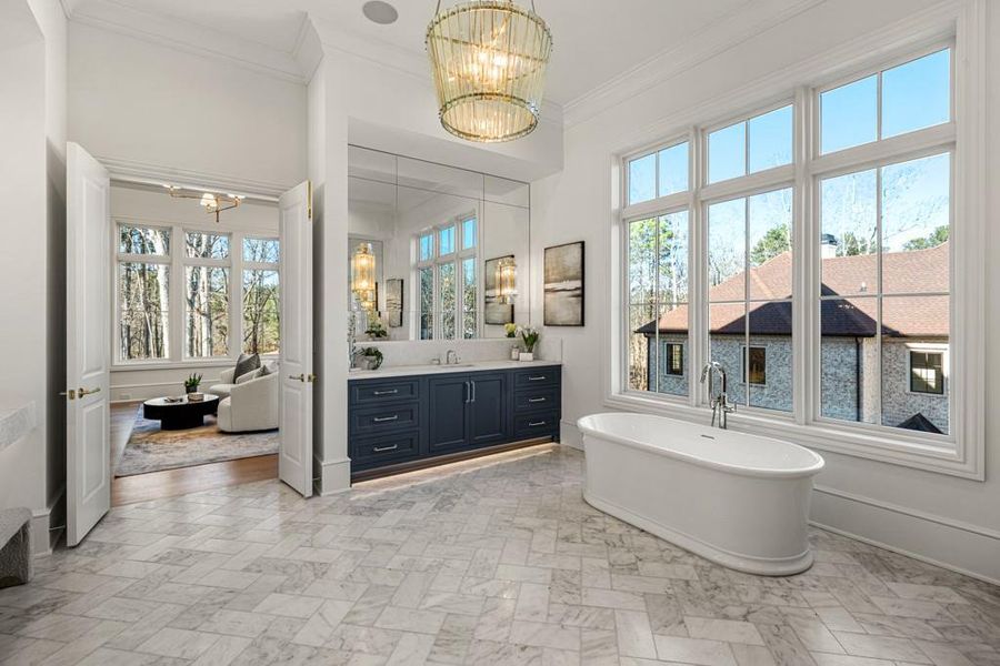 Furnished interior view inside a new home in , Milton (Image 66).