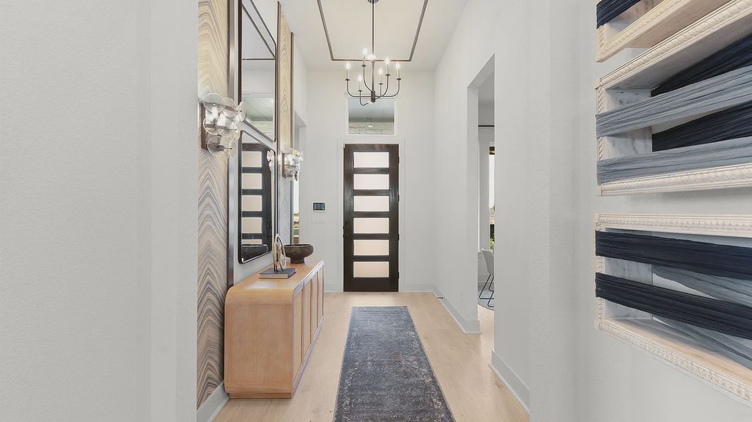 Representative furnished interior of a home built from the Malani by Chesmar Homes in Berry Creek Highlands, Georgetown (Image 7).