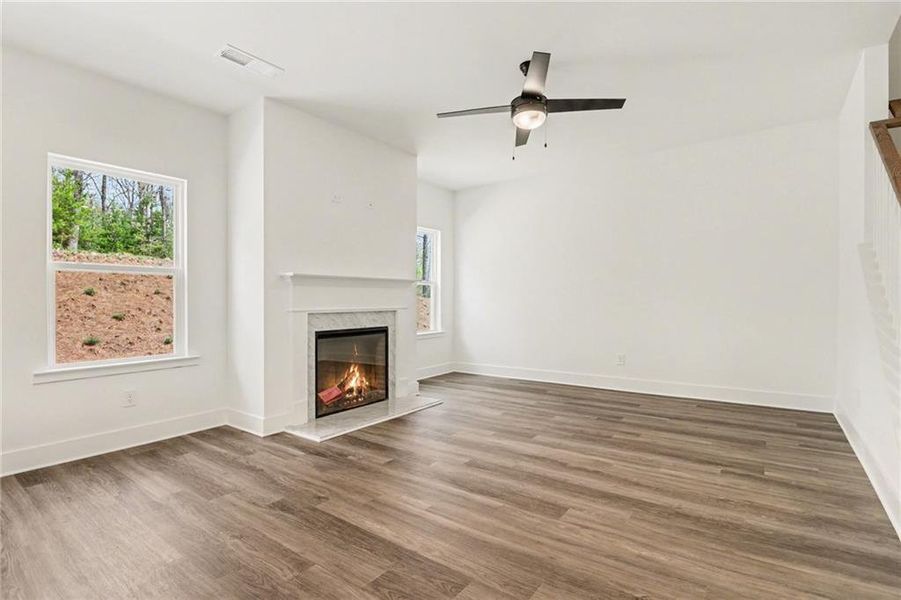 Spacious, unfurnished interior of a new home in Thunder Ridge, Dawsonville (Image 22).
