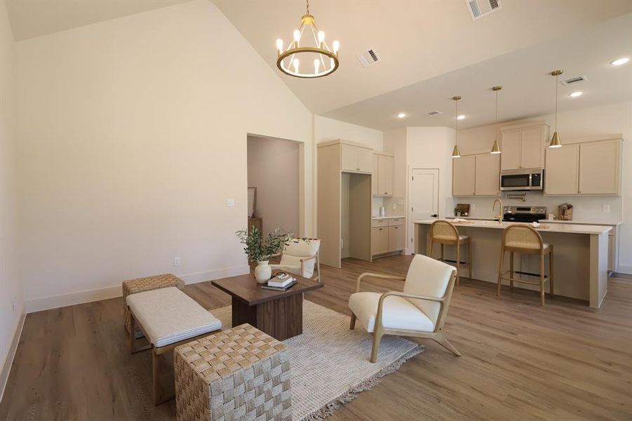 Furnished interior view inside a new home in , Fort Worth (Image 22).