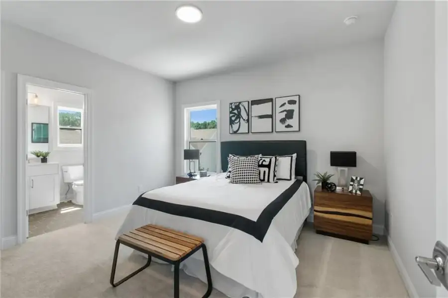 Furnished interior view inside a new home in Promenade at Sawnee Village, Cumming (Image 16).