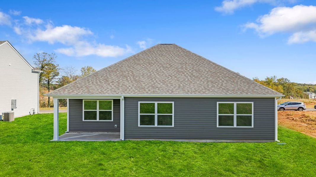 Exterior details and patio area of a home in Spring Ridge, Anderson (Image 3).