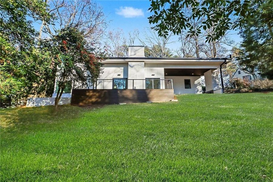 Exterior details and patio area of a home in , Atlanta (Image 36). Exterior details and patio area of a home in , Atlanta (Image 36).