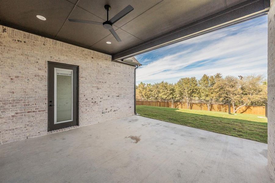 Exterior details and patio area of a home in , Haslet (Image 23). Exterior details and patio area of a home in , Haslet (Image 23).
