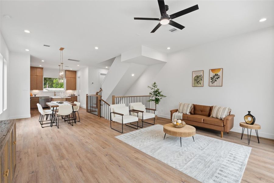 Furnished interior view inside a new home in , Houston (Image 18).
