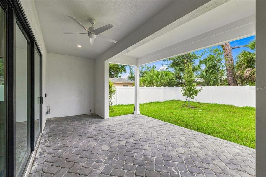 Exterior details and patio area of a home in , Tampa (Image 3). Exterior details and patio area of a home in , Tampa (Image 3).