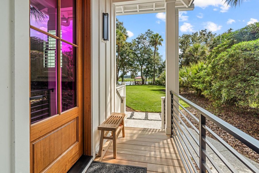 Exterior details and patio area of a home in , Beaufort (Image 24).