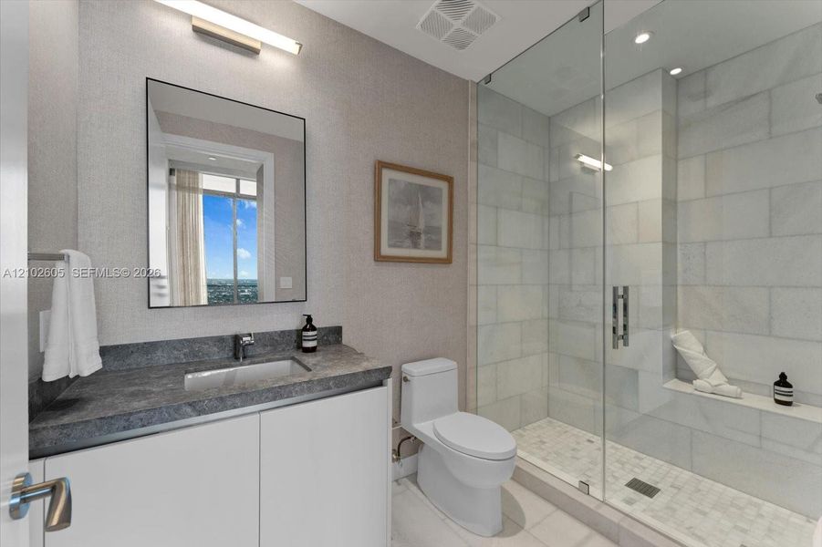 Furnished interior view inside a new home in , Miami (Image 15).