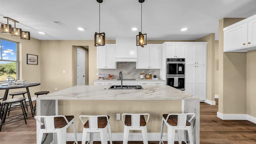 Furnished interior view inside a new home in Saddle Crest Estates, Weatherford (Image 29). Furnished interior view inside a new home in Saddle Crest Estates, Weatherford (Image 29).