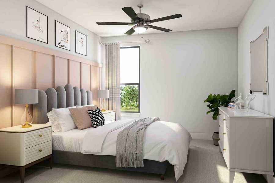 Furnished interior view inside a new home in The Arbor At Pecan Ridge, Fulshear (Image 23).