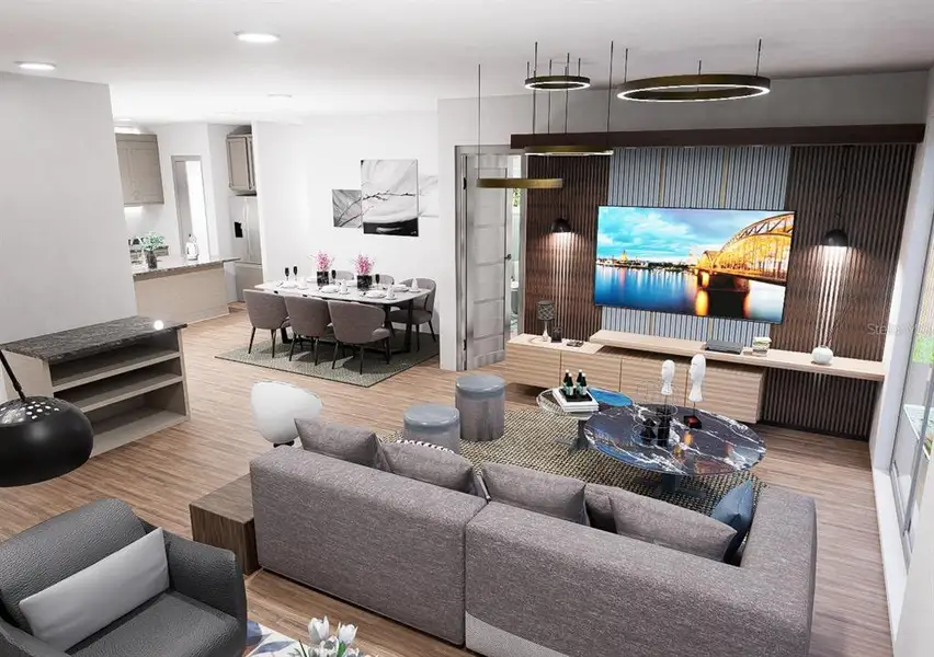 Furnished interior view inside a new home in , Tampa (Image 4).