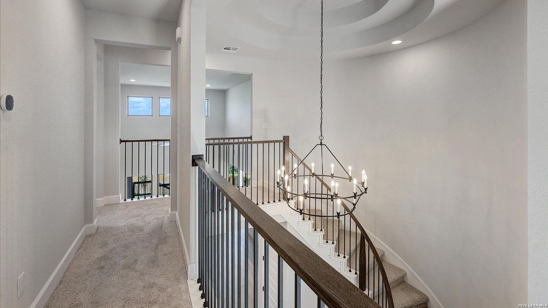 Furnished interior view inside a new home in Ladera, San Antonio (Image 11).