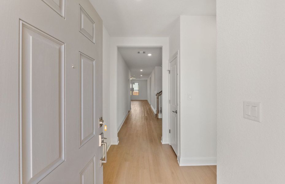 Spacious, unfurnished interior of a new home in Saddleback at Santa Rita Ranch, Liberty Hill (Image 15). Spacious, unfurnished interior of a new home in Saddleback at Santa Rita Ranch, Liberty Hill (Image 15).