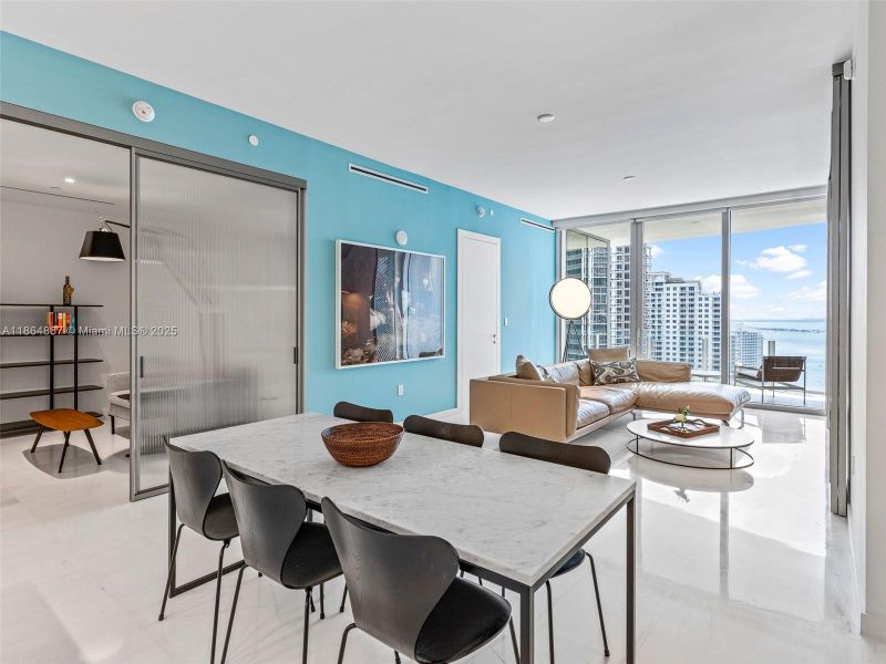 Furnished interior view inside a new home in , Miami (Image 42).