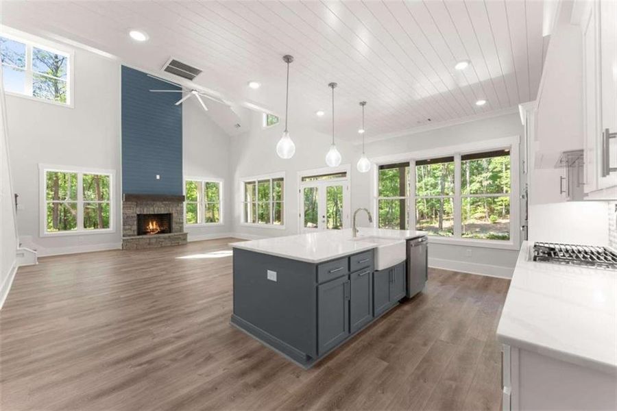 Furnished interior view inside a new home in , Clarkesville (Image 13).
