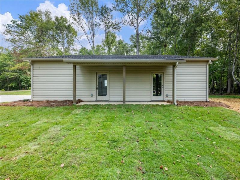 Exterior details and patio area of a home in , Murrayville (Image 4). Exterior details and patio area of a home in , Murrayville (Image 4).