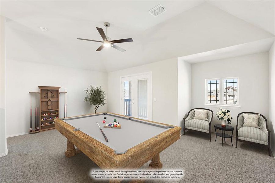 Furnished interior view inside a new home in Homestead at Daniel Farms, DeSoto (Image 16).