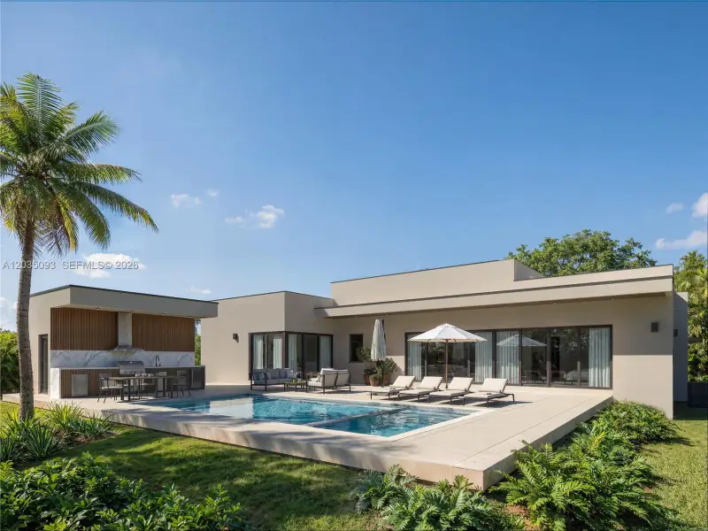 Exterior details and patio area of a home in , Pinecrest (Image 3). Exterior details and patio area of a home in , Pinecrest (Image 3).