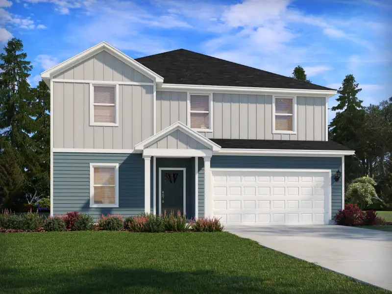 Front exterior of a new home in Brayfield Manor - Signature Collection, Wellford, SC, highlighting curb appeal (Image 1). Front exterior of a new home in Brayfield Manor - Signature Collection, Wellford, SC, highlighting curb appeal (Image 1).