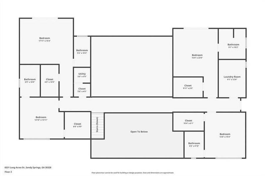 2D floor plan layout of this home in , Atlanta, GA (Image 5).