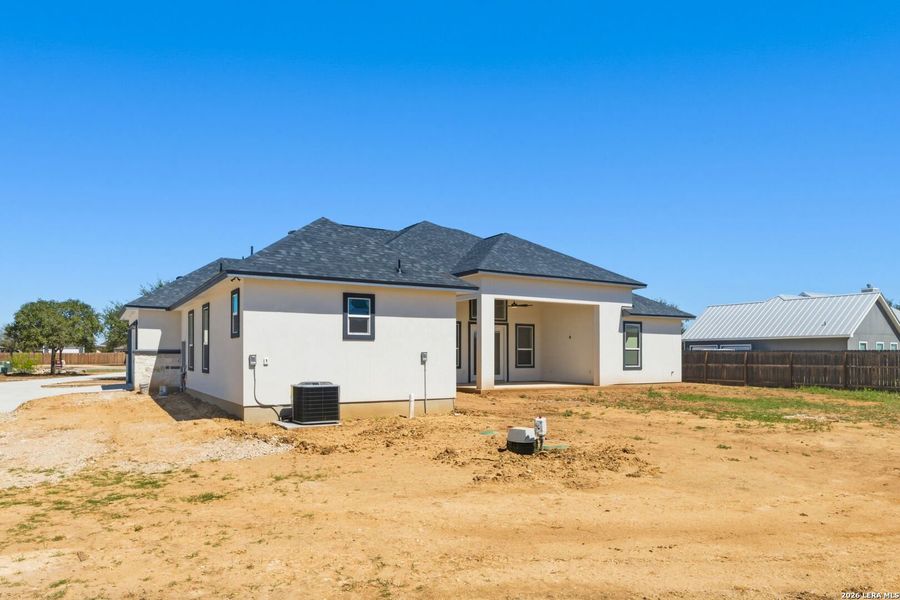 Exterior details and patio area of a home in , Lytle (Image 23).