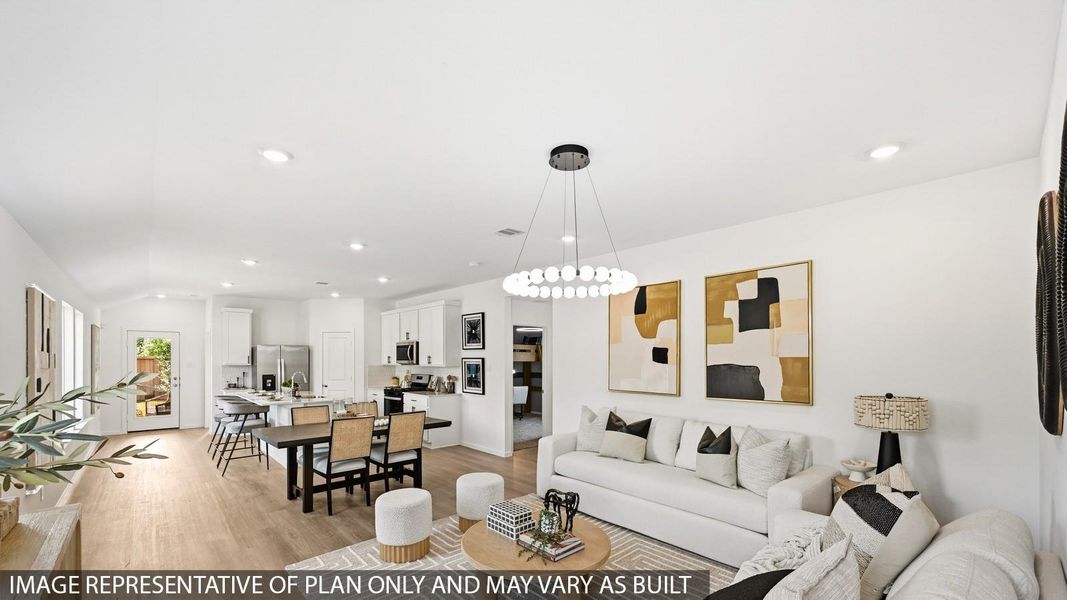 Furnished interior view inside a new home in , Crosby (Image 3).