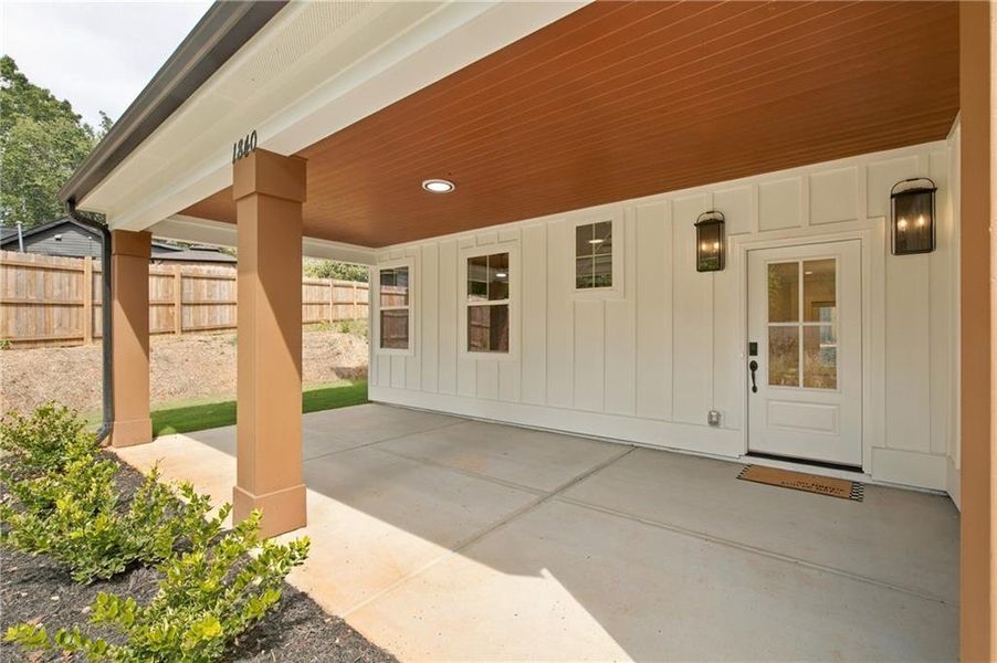 Exterior details and patio area of a home in , Atlanta (Image 4).