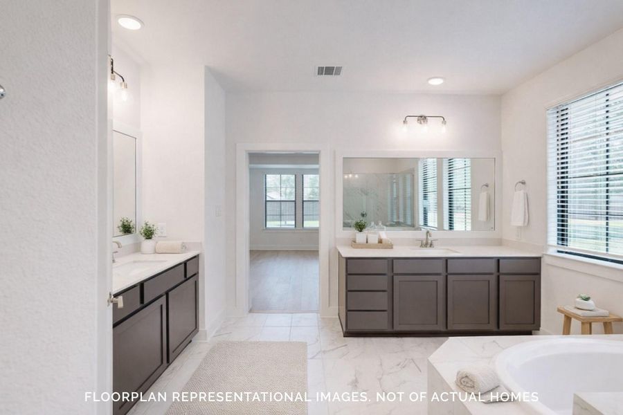 Furnished interior view inside a new home in Marvida, Cypress (Image 9).