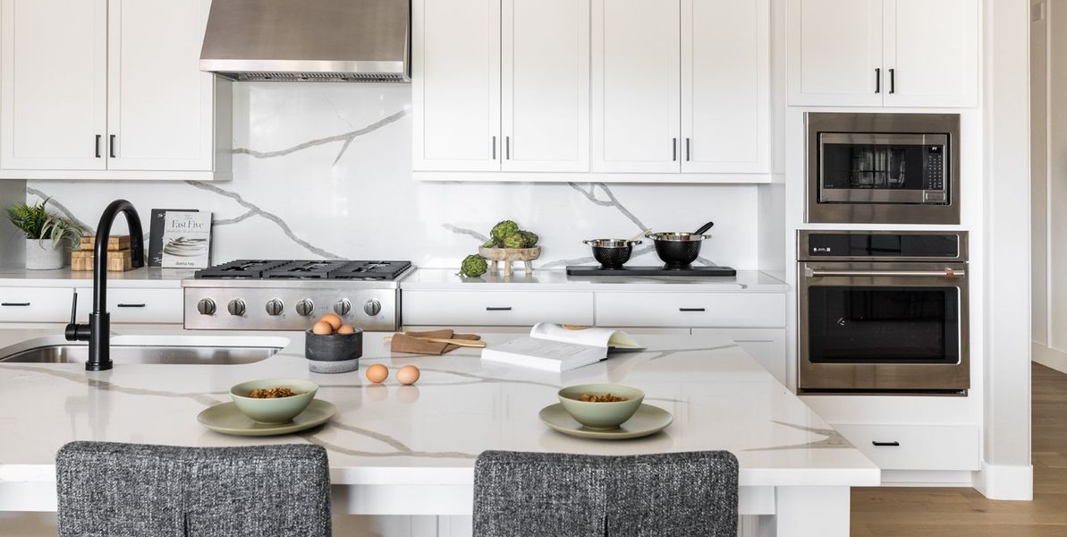 Furnished interior view inside a new home in Horizon at The Dells, Prescott (Image 6). Furnished interior view inside a new home in Horizon at The Dells, Prescott (Image 6).