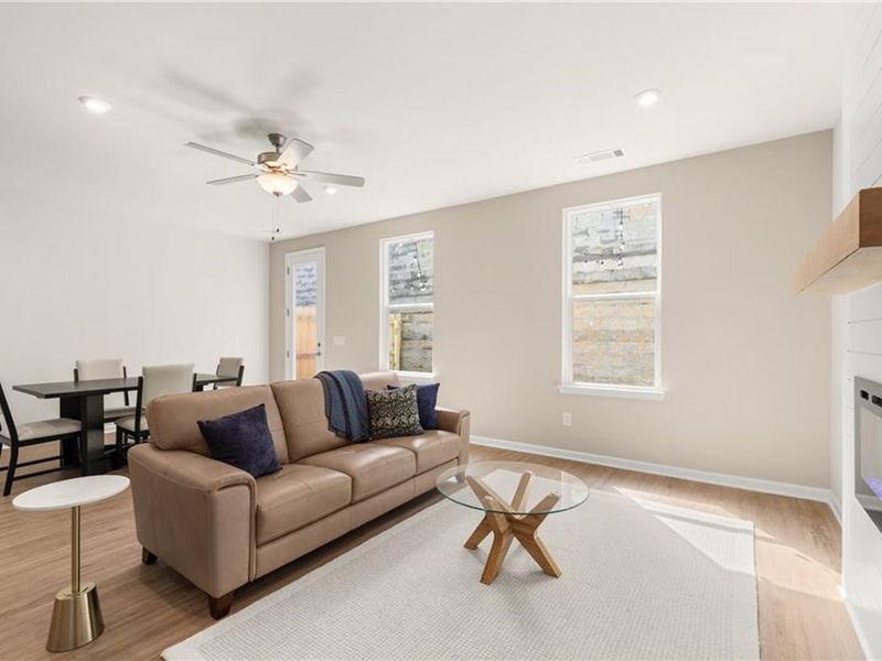 Furnished interior view inside a new home in The Village at Shallowford, Kennesaw (Image 13).