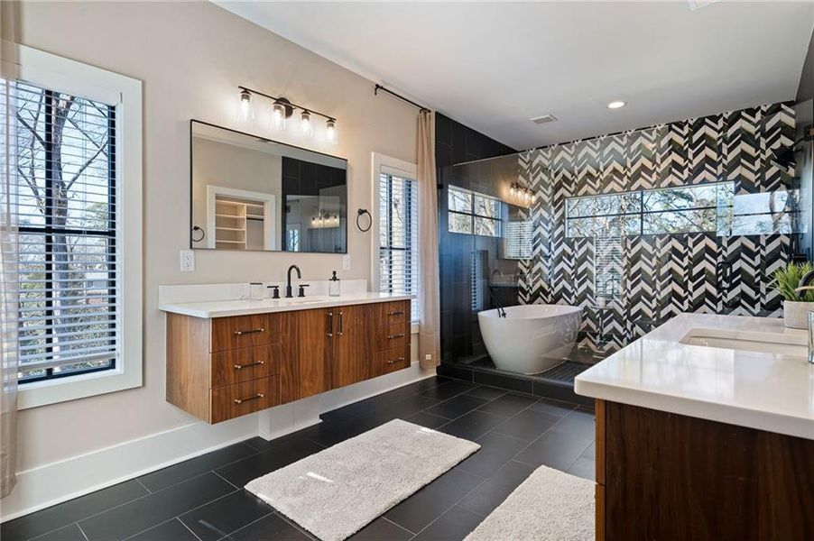 Furnished interior view inside a new home in , Atlanta (Image 18). Furnished interior view inside a new home in , Atlanta (Image 18).