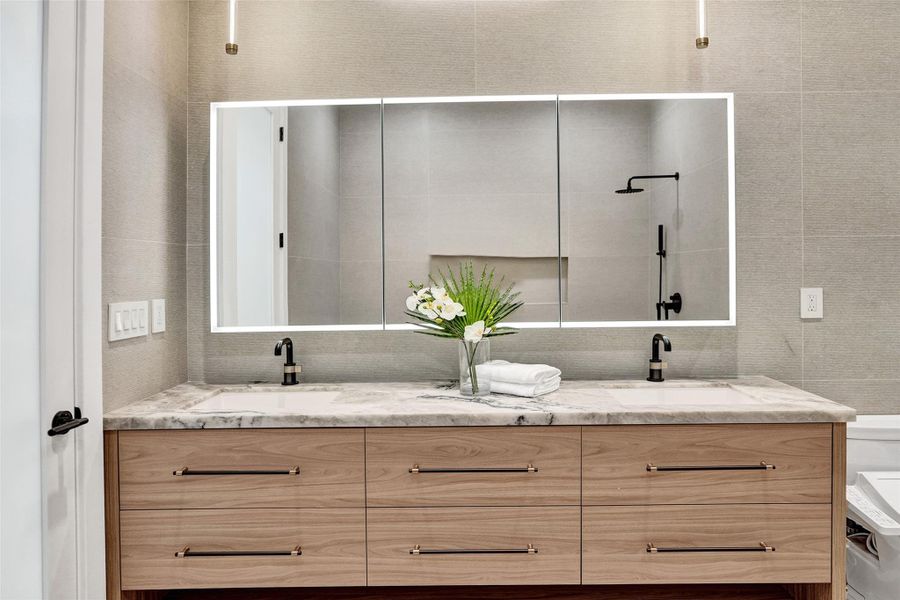 Furnished interior view inside a new home in , Lighthouse Point (Image 35).