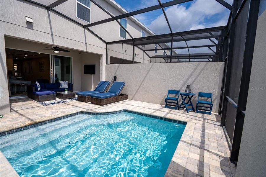 Furnished interior view inside a new home in Solara Resort, Kissimmee (Image 21).