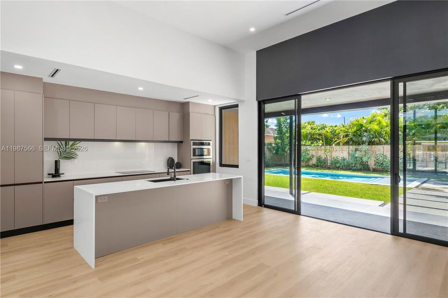 Furnished interior view inside a new home in , Miami (Image 14).