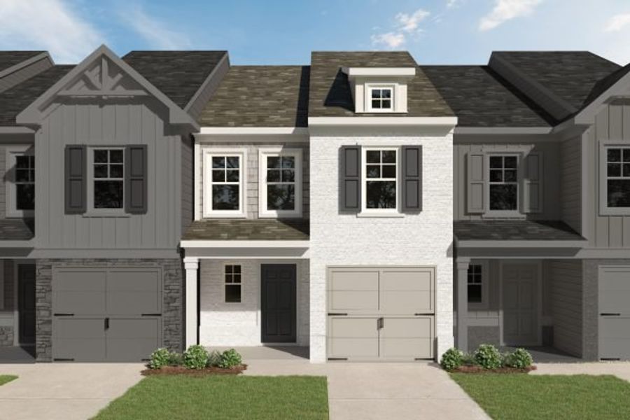 Representative exterior photo of a completed home built from the Oleander by Kerley Family Homes in Village Green, Adairsville, GA (Image 6).