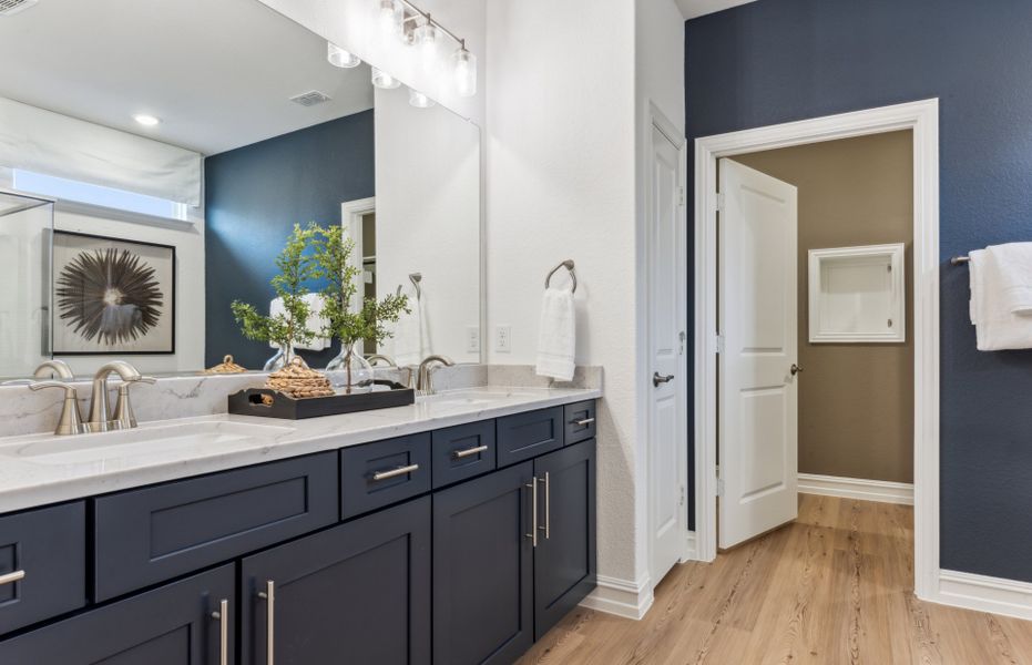 Owner's bath with double vanity