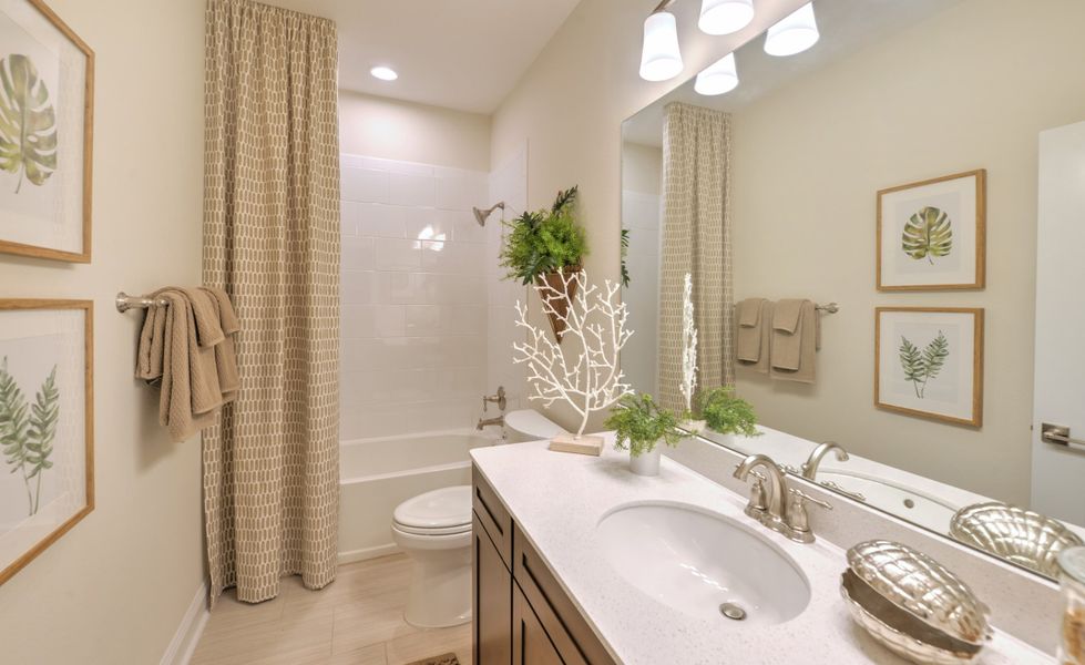 Representative furnished interior of a home built from the Castillo - C - Townhome Series by ICI Homes in West End at Town Center, Ponte Vedra (Image 7).