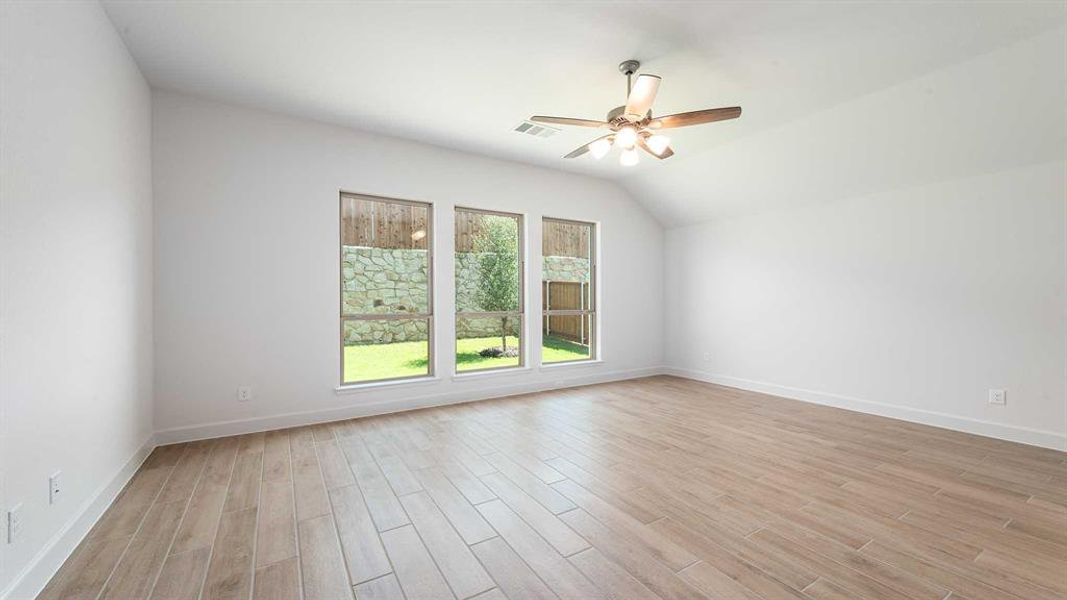 Spacious, unfurnished interior of a new home in The Heights At Uptown Celina 50', Celina (Image 9). Spacious, unfurnished interior of a new home in The Heights At Uptown Celina 50', Celina (Image 9).