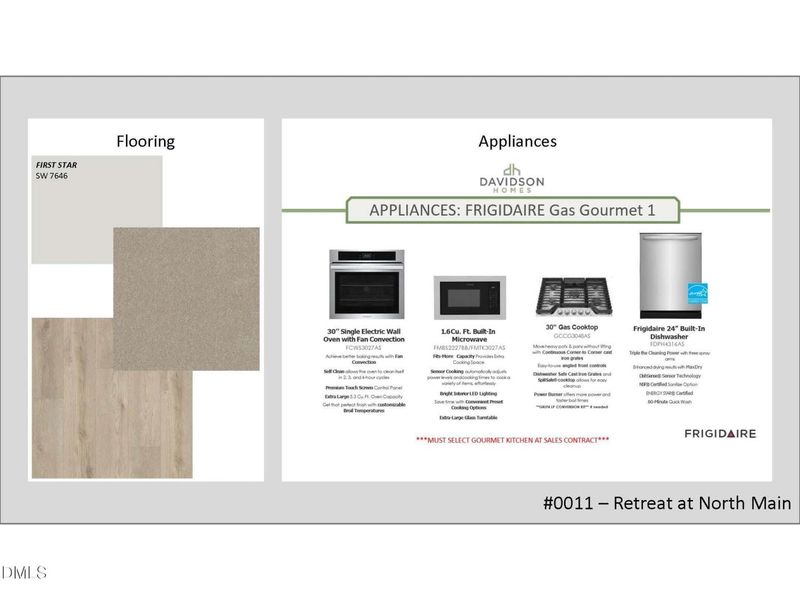 Sample of building materials used in homes in Retreat at North Main, Lillington (Image 24).