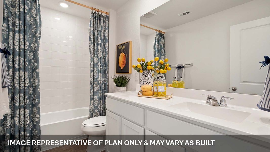 Furnished interior view inside a new home in Valverde, Bastrop (Image 15).