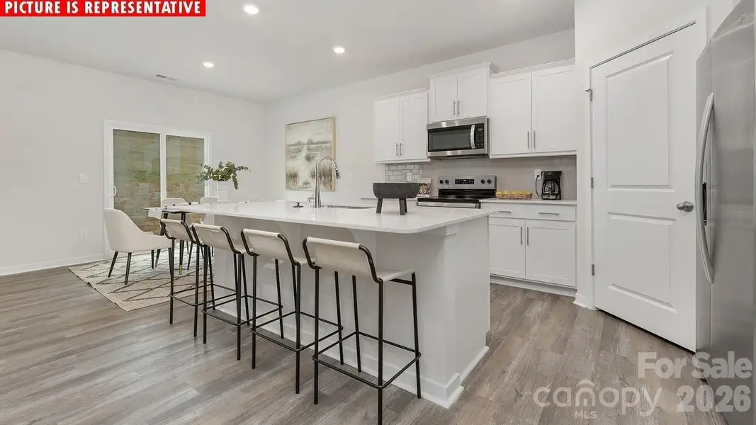 Furnished interior view inside a new home in Cardinal Creek, Charlotte (Image 11).