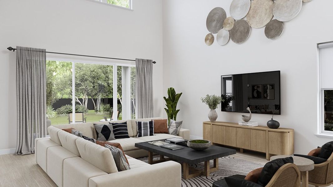 Representative furnished interior of a home built from the Nantucket by Taylor Morrison in Skye Ranch Community Group Page, Sarasota (Image 5).