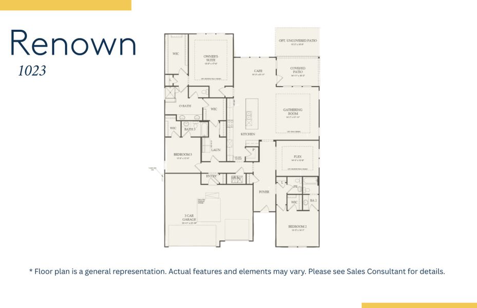 2D floor plan layout of this home in Solserra, Shallotte, NC (Image 4).