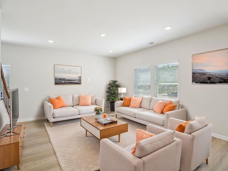 Furnished interior view inside a new home in Hawthorne Station, Atlanta (Image 3).