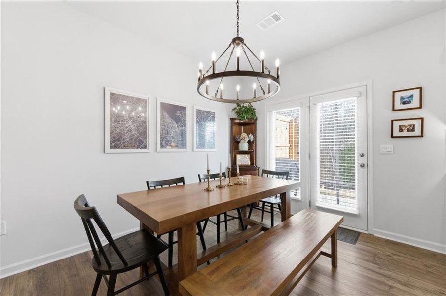 Furnished interior view inside a new home in , Dahlonega (Image 11).