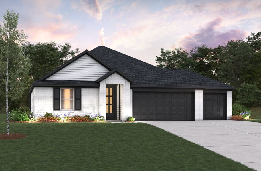 Representative exterior photo of a completed home built from the Allegheny by Beazer Homes in Sunrise Cove, Texas City, TX (Image 7).