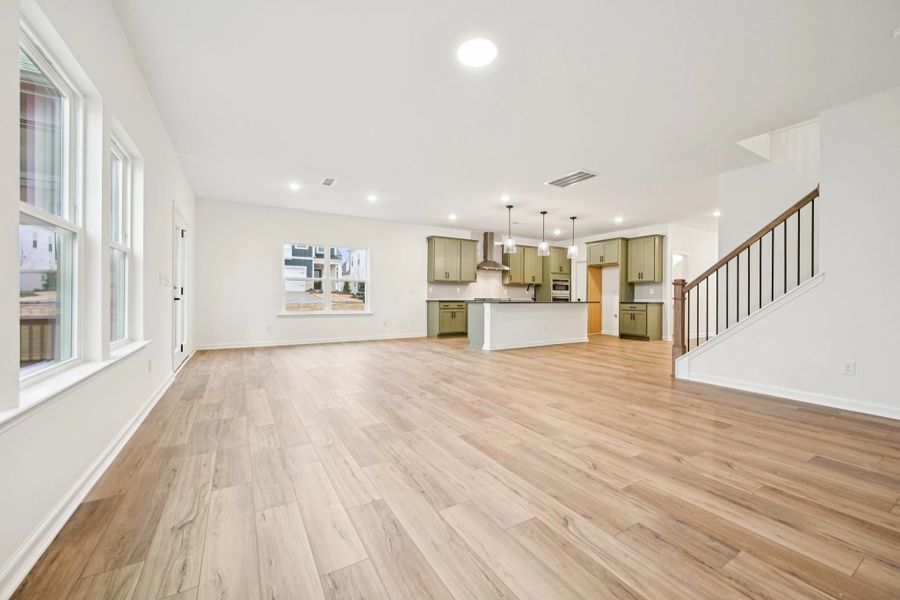 Kitchen featuring the AW Collection® Rosemary - Matte black, light wood, and garden-inspired style.